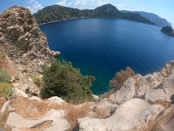 Panorama View Icmeler Bay Aegean Mediterranean Sea Turkish Resort Marmaris — Stockfoto