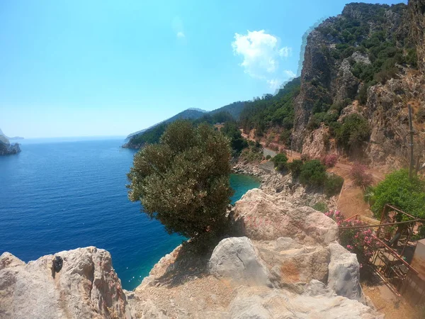 Icmeler Körfezi Ege Akdeniz Manzaralı Türkiye Nin Marmaris Tatil Beldesi — Stok fotoğraf