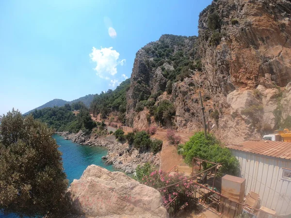 Icmeler Körfezi Ege Akdeniz Manzaralı Türkiye Nin Marmaris Tatil Beldesi — Stok fotoğraf