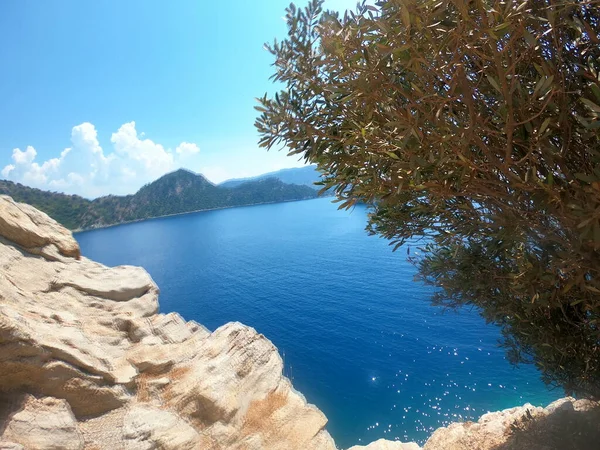 Panorama View Icmeler Bay Aegean Mediterranean Sea Turkish Resort Marmaris — Stockfoto