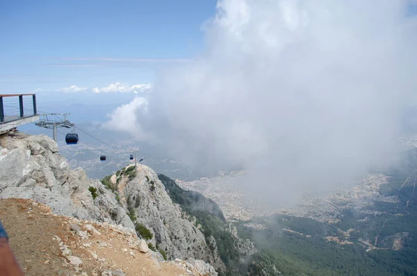 Mount Babadag Nová Lanovka Pláž Oludeniz Turecko Červen 2021 — Stock fotografie