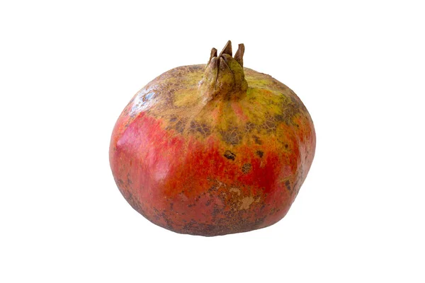 Granátové Jablko Vystřižené Bílém Pozadí — Stock fotografie
