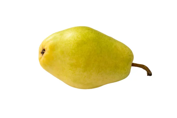 Yellow Pear Cut Out Isolated White Background — Stock Photo, Image