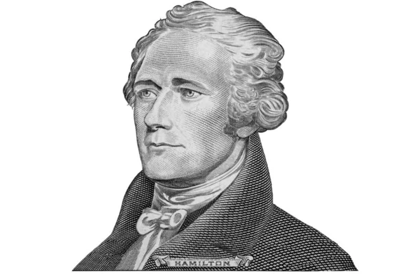 President Hamilton Het Biljet Van Tien Dollar — Stockfoto