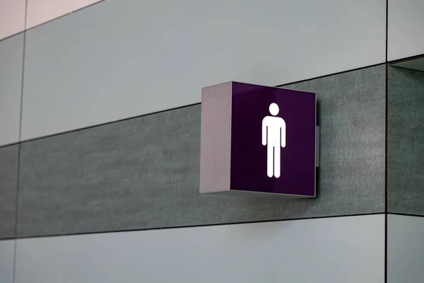 Sebuah Pintu Masuk Toilet Khusus Gender Untuk Pria Hanya — Stok Foto