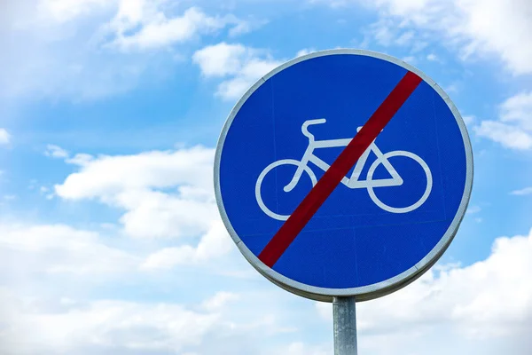 Bicicleta Estrada Iniciar Parar Sinal Série Conceitual Acidentes Relacionados Com — Fotografia de Stock