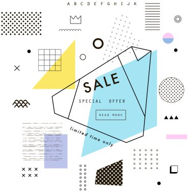 Yaratıcı sosyal medya satış üstbilgi veya indirim teklif ile banner.