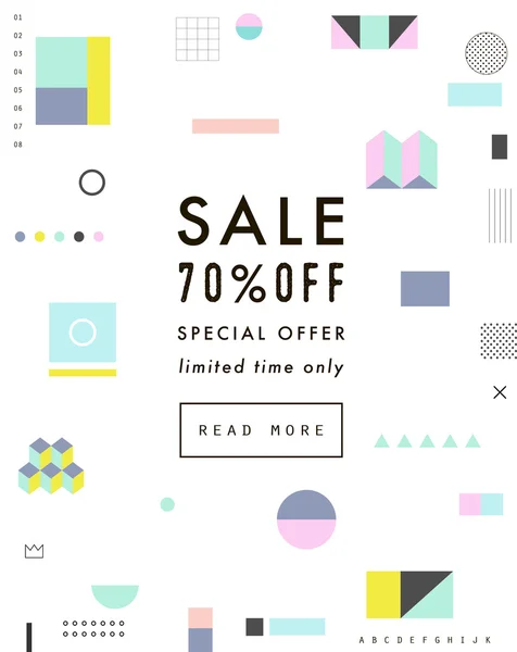 Encabezado o banner de venta de redes sociales creativas con oferta de descuento . — Vector de stock