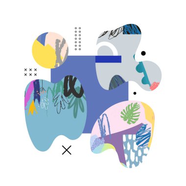 Sanatsal evrensel arka plan. El yapımı kumaşlar. Poster, kart, davetiye, başlık, kapak, afiş, broşür, broşür ve daha fazlası için tasarım. Vektör