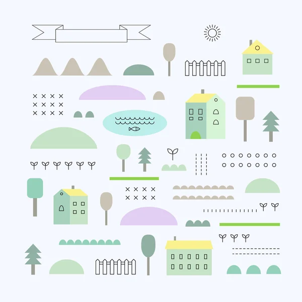 生态结构插图 — 图库矢量图片