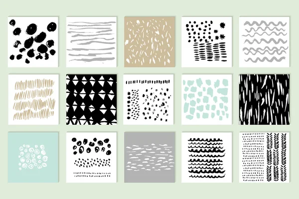 Set de 15 cartes créatives — Image vectorielle