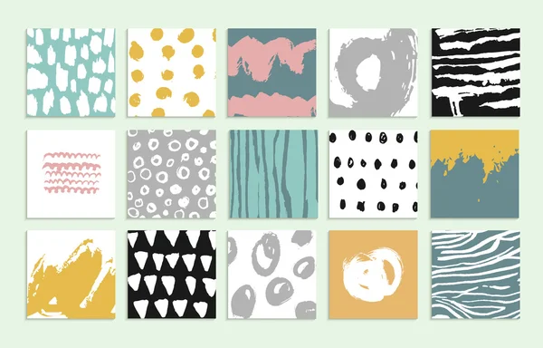 Set de 15 cartes créatives — Image vectorielle