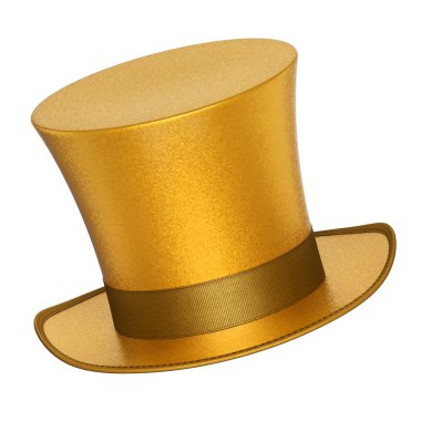  Gümüş şerit ile 3D işlenmiş altın dekorasyon üst şapka