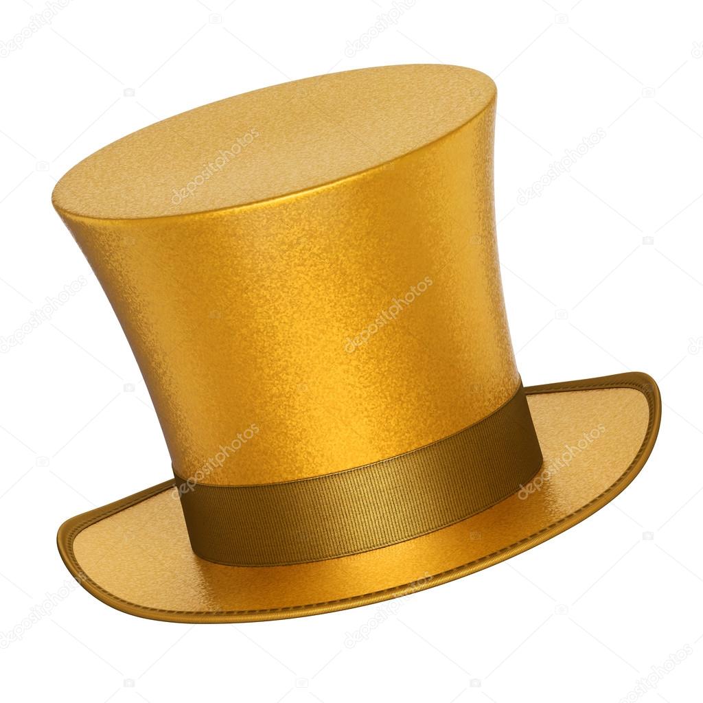 gold top hat