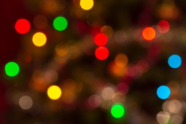 Çok ufuk gerçek Noel bokeh arka plan 