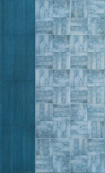 Modern tiles wall texture for interior in blue — Stock Photo, Image