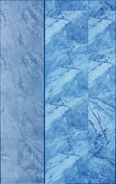 Marble tile wall texture in blue color for interior — Stock Photo, Image