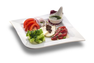 ot soslu taze salata