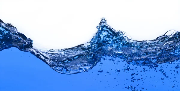 Water and air bubbles over white background. Fresh photograph — Stock Photo, Image