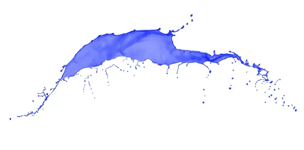 Blue splash isolated on white background2 — Stock Photo, Image