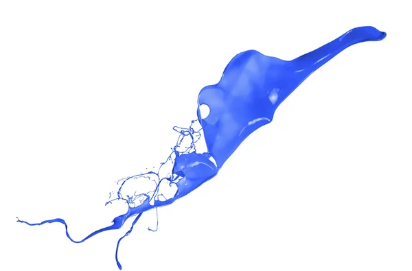 Blue splash isolated on white background1 — Stock Photo, Image
