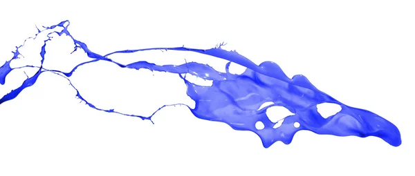 Mavi splash üzerinde beyaz background42 izole — Stok fotoğraf
