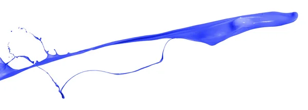 Kék loccsanás elszigetelt fehér background36 — Stock Fotó