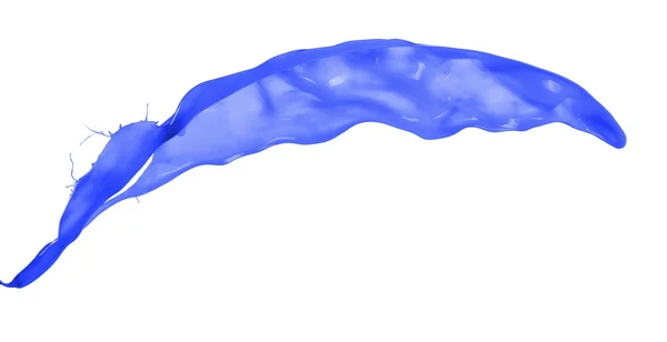 Blue splash isolated on white background — Stock Photo, Image