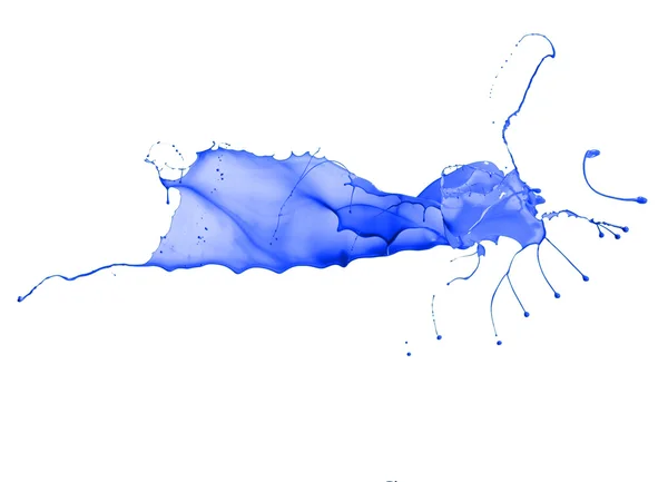 Blue splash isolated on white background — Stock Photo, Image