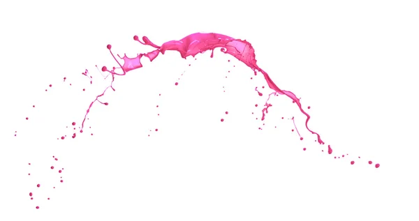 Růžová barva stříkající izolované na bílém background54 — Stock fotografie