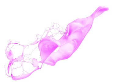 izole pembe sıçrama