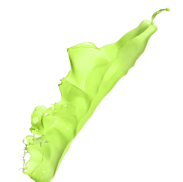 Izolované zelené splash — Stock fotografie