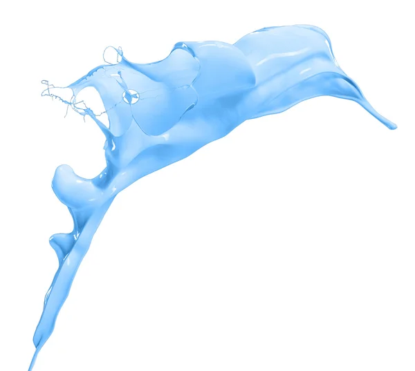 Izolované modré splash — Stock fotografie