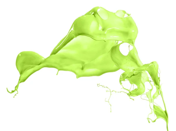 Isolated green splash — Stock Photo, Image