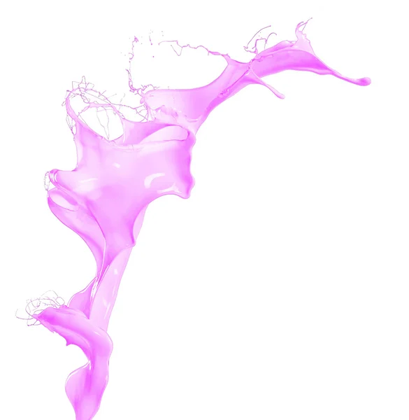 Izolované růžový splash — Stock fotografie