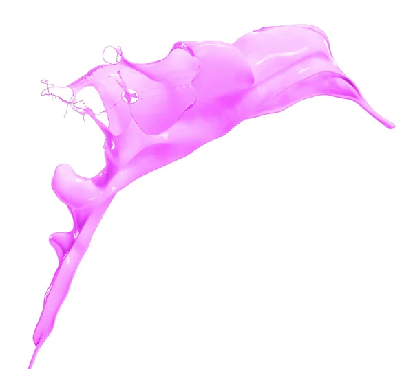 Изолированный розовый всплеск — стоковое фото