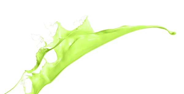 Geïsoleerde groene splash — Stockfoto