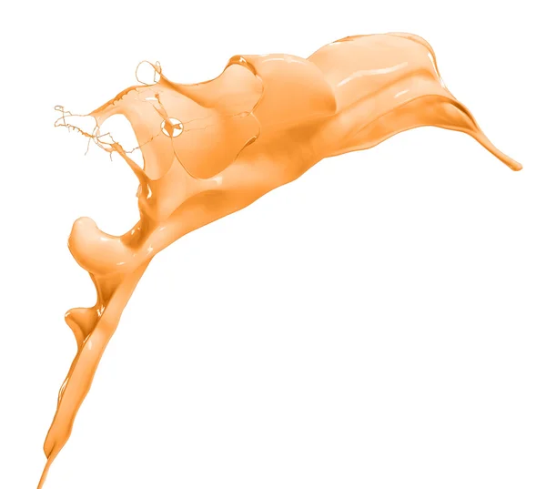 Spruzzata di arancia isolata — Foto Stock