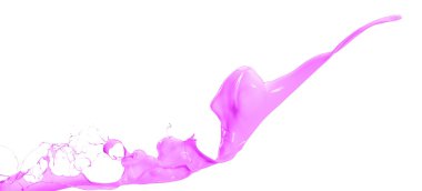 izole pembe sıçrama