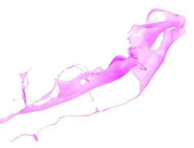 izole pembe sıçrama