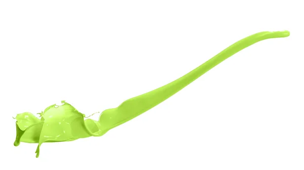 Izole yeşil sıçrama — Stok fotoğraf