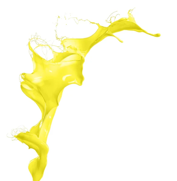 Isolated yellow splash — Stock Photo, Image