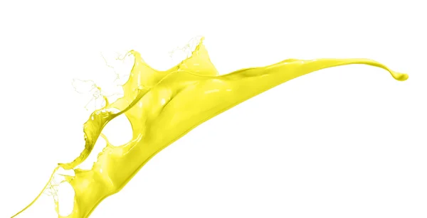 Isolated yellow splash — Stock Photo, Image