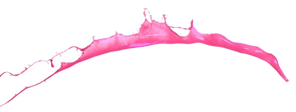 Rosa färg stänk isolerade på vit bakgrund — Stockfoto