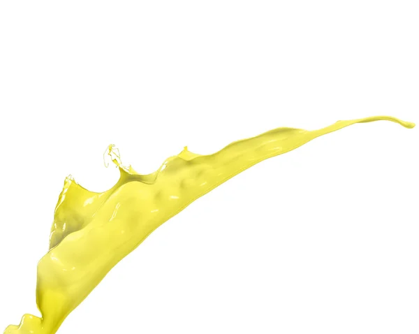 Isolated yellow splash — Stock Photo, Image