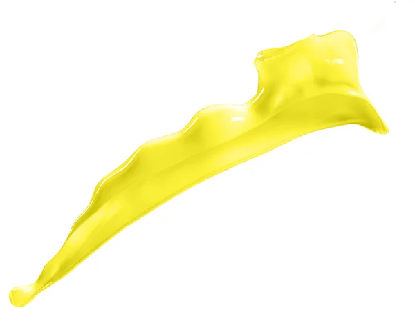 Respingo amarelo isolado — Fotografia de Stock