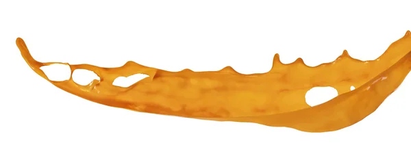 Splash Orange boya izole üzerinde beyaz arka plan — Stok fotoğraf
