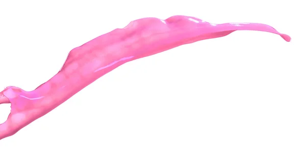 Pink paint splashing isolated on white background71 — Stock Photo, Image