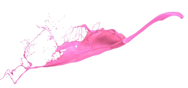 Růžová barva stříkající izolované na bílém background121 — Stock fotografie