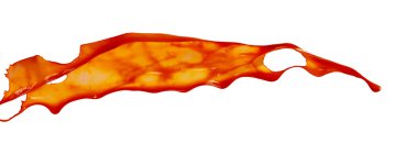 Beyaz arka plan üzerinde kırmızı sıçrama